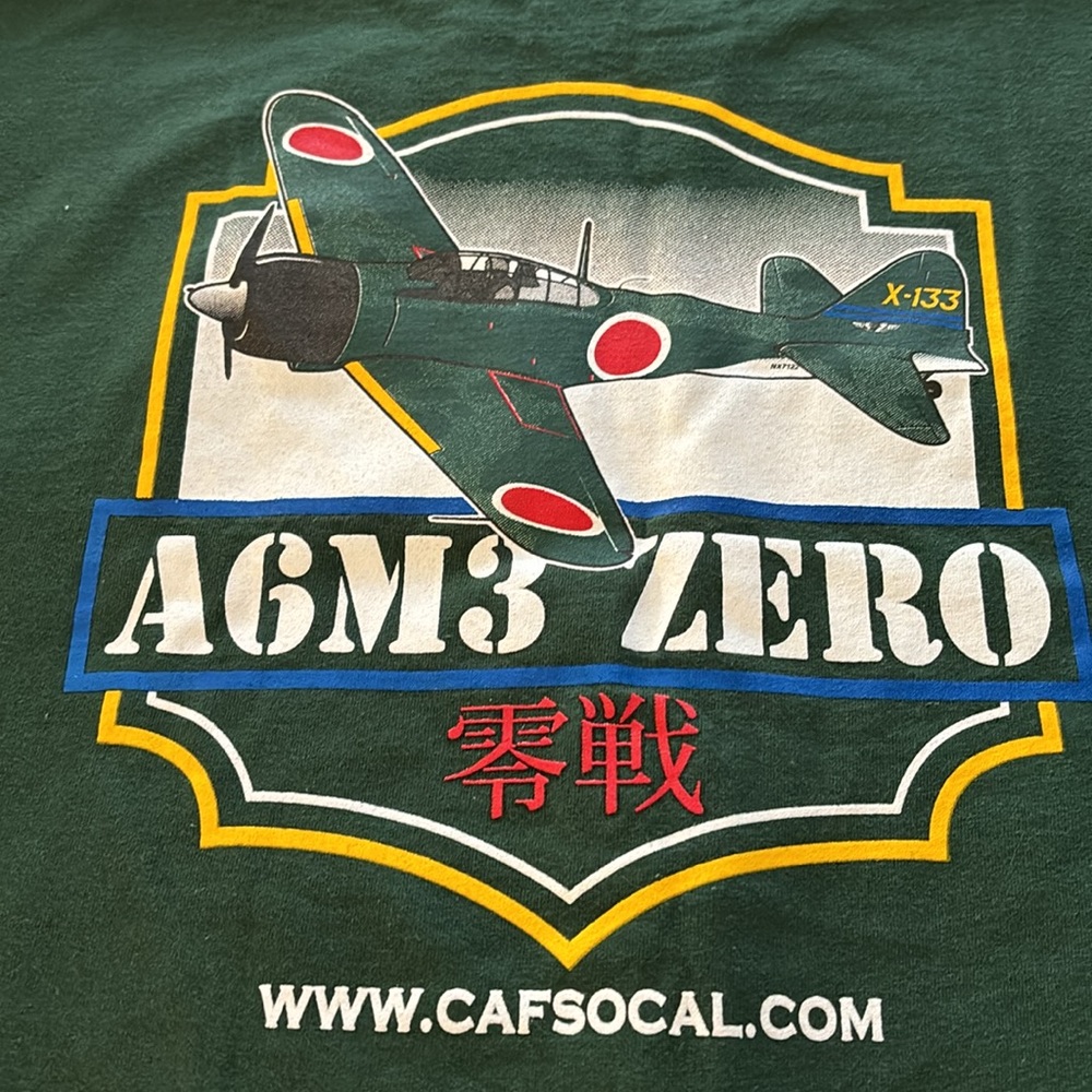 So Cal Wing Commemorative Air Force A6M3 ZERO Unisex Shirt - XXL🇯🇵